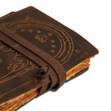 Door Of Durin Embossed Leather Journal | Handcrafted Lord of the Rings Inspired Notebook