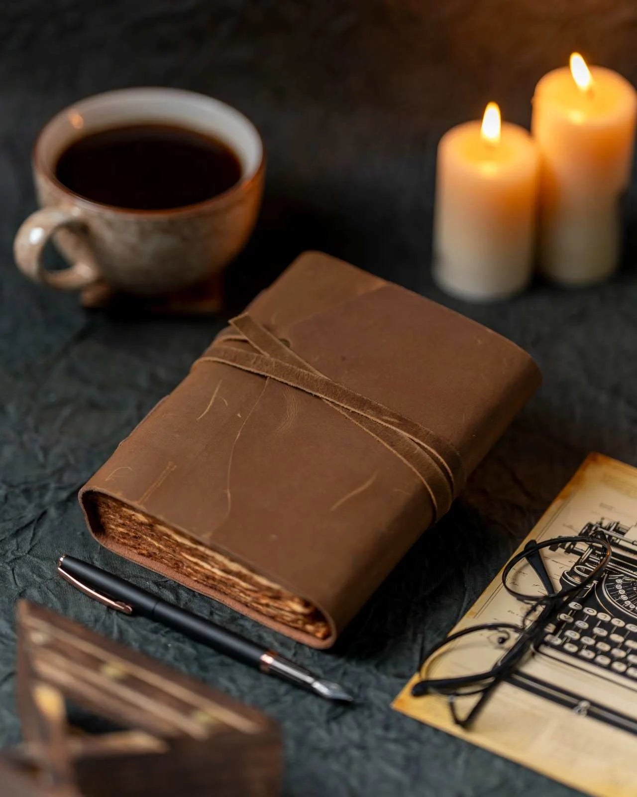 The Mountain Heritage Leather Journal | Handcrafted with Handmade Cotton Pages