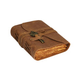 The Sentinel Key Leather Journal | Antique Lock & Deckle Edge Paper