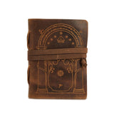 Door Of Durin Embossed Leather Journal | Handcrafted Lord of the Rings Inspired Notebook